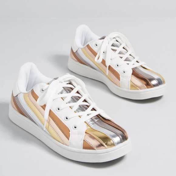 Modcloth Shoes - NWB ModCloth Energetic Presence Metallic Sneaker
